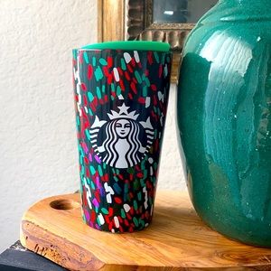 Starbucks Ceramic Holiday Confetti Travel Mug